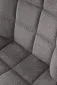 Krzesło tapicerowane K549 szare na metalowej podstawie I sklep meblowy MIRAT. styl LOFT