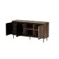 Komoda SWING KM-1 150cm orzech/czarna loftowa I sklep meblowy MIRAT. styl LOFT kolekcja SWING