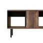 Ława SWING 100x54 orzech/czarna z półką I sklep meblowy MIRAT. styl LOFT kolekcja SWING