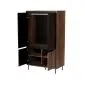 Szafa SWING S-1 orzech/czarna dwudrzwiowa I sklep meblowy MIRAT. styl LOFT kolekcja SWING