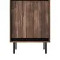 Regał SWING W-1 orzech/czarny loftowy I sklep meblowy MIRAT. styl LOFT kolekcja SWING