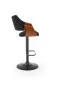 Hoker H-124 czarny/orzech na jednej nodze I sklep meblowy MIRAT. styl LOFT