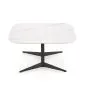 Ława BORNA 80x80 biały marmur/czarna glamour I sklep meblowy MIRAT. styl GLAMOUR