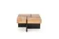 Stolik kawowy SEVILLA S 80x80 dąb craft/czarny z szufladami I sklep meblowy MIRAT. styl LOFT