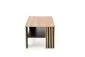 Ława FEMINA 110x65 dąb artisan/czarna z lamelami I sklep meblowy MIRAT. styl LOFT, SKANDYNAWSKI