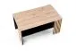 Ława FEMINA 110x65 dąb artisan/czarna z lamelami I sklep meblowy MIRAT. styl LOFT, SKANDYNAWSKI