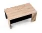 Ława FEMINA 110x65 dąb artisan/czarna - powystawowa I sklep meblowy MIRAT. styl LOFT, SKANDYNAWSKI