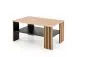 Ława FEMINA 110x65 dąb artisan/czarna z lamelami I sklep meblowy MIRAT. styl LOFT, SKANDYNAWSKI