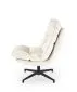 Fotel tapicerowany FOFANA kremowy obracany 360° I sklep meblowy MIRAT.