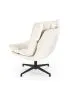 Fotel tapicerowany FOFANA kremowy obracany 360° I sklep meblowy MIRAT.