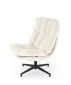 Fotel tapicerowany FOFANA kremowy obracany 360° I sklep meblowy MIRAT.