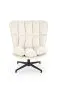 Fotel tapicerowany FOFANA kremowy obracany 360° I sklep meblowy MIRAT.