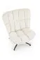 Fotel tapicerowany FOFANA kremowy obracany 360° I sklep meblowy MIRAT.
