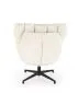 Fotel tapicerowany FOFANA kremowy obracany 360° I sklep meblowy MIRAT.