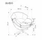 Fotel tapicerowany GUIDO szary obrotowy 360° I sklep meblowy MIRAT.