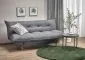 Sofa rozkładana z funkcją spania PILLOW szara na drewnianych nogach I sklep meblowy MIRAT.