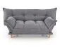 Sofa rozkładana z funkcją spania PILLOW szara na drewnianych nogach I sklep meblowy MIRAT.