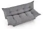 Sofa rozkładana z funkcją spania PILLOW szara na drewnianych nogach I sklep meblowy MIRAT.