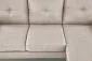 Sofa GERSON beżowa z podnóżkiem na nóżkach I sklep meblowy MIRAT.