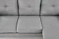 Sofa GERSON szara z podnóżkiem 3-osobowa I sklep meblowy MIRAT.