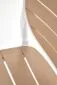 Krzesło K529 białe/beżowe z tworzywa sztucznego na balkon i do ogrodu I sklep meblowy MIRAT. styl SKANDYNAWSKI
