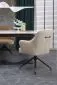 Stół rozkładany FERNANDO 160(240)x92 beżowy marmur/czarny designerski I sklep meblowy MIRAT. styl LOFT
