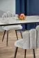 Stół EMILIO 120x80 biały marmur/czarny glamour I sklep meblowy MIRAT. styl GLAMOUR