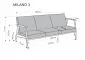 Sofa MILANO 3S oliwkowa/orzech trzyosobowa w stylu vintage I sklep meblowy MIRAT. styl SKANDYNAWSKI, VINTAGE