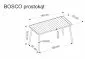 Stół ogrodowy BOSCO 70x140 biały metalowy I sklep meblowy MIRAT.