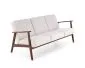 Sofa MILANO 3S jasna beżowa/orzech trzyosobowa do salonu I sklep meblowy MIRAT. styl SKANDYNAWSKI, VINTAGE