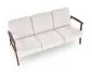 Sofa MILANO 3S jasna beżowa/orzech trzyosobowa do salonu I sklep meblowy MIRAT. styl SKANDYNAWSKI, VINTAGE