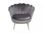 Fotel tapicerowany CAMELLIA 1 VELVET szary elegancki I sklep meblowy MIRAT. styl GLAMOUR