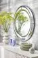 Lustro dekoracyjne MOON 80x80cm srebrne do salonu I sklep meblowy MIRAT. styl GLAMOUR