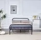 Łóżko metalowe LINDA 140x200 czarne loftowe I sklep meblowy MIRAT. styl LOFT
