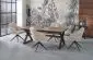 Stół rozkładany BARON 200(350)x100 orzechowy/czarny duży I sklep meblowy MIRAT. styl LOFT