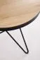 Stolik kawowy LEILA 60x60 dąb naturalny/czarny do salonu I sklep meblowy MIRAT. styl LOFT