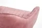 Fotel dla dziecka FRESCO VELVET różowy obrotowy | MIRAT.