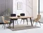 Krzesło tapicerowane LOTUS VELVET czarne w stylu glamour | MIRAT. styl GLAMOUR, LOFT