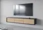 Szafka RTV FRIDA 2K2S 180cm antracyt/dąb olejowany do salonu I sklep meblowy MIRAT. styl LOFT