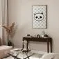 Plakat Pandy i niedźwiedzie 60x90 cm z ramą złotą bez marginesu | MIRAT.