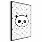 Plakat Pandy i niedźwiedzie 21x30 cm z ramą czarną bez marginesu | MIRAT.