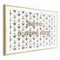 Plakat Nice day 30x21 cm z ramą złotą z marginesem | MIRAT.