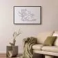 Plakat Śpiący koala 42x29,7 cm z ramą czarną z marginesem | MIRAT.