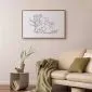Plakat Śpiący koala 60x40 cm z ramą złotą z marginesem | MIRAT.