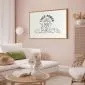 Plakat Tiger power 42x29,7 cm z ramą złotą z marginesem | MIRAT.