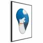 Plakat Psie marzenia 40x60 cm z ramą czarną z marginesem | MIRAT.