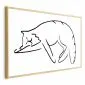 Plakat Kocie sny 42x29,7 cm z ramą złotą bez marginesu | MIRAT.