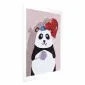 Plakat Panda z balonikiem 29,7x42 cm bez ramy z marginesem | MIRAT.