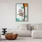 Plakat Wesoły leniwiec 40x60 cm z ramą czarną bez marginesu | MIRAT.