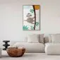 Plakat Wesoły leniwiec 21x30 cm z ramą złotą bez marginesu | MIRAT.